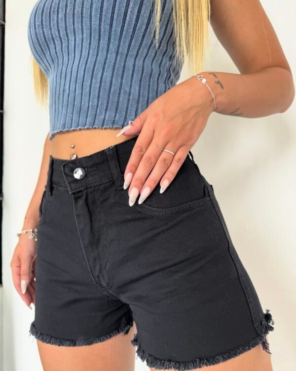 SHORT JEANS NEGRO #26