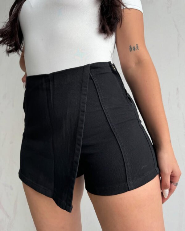SKORT JEANS NEGRO #22