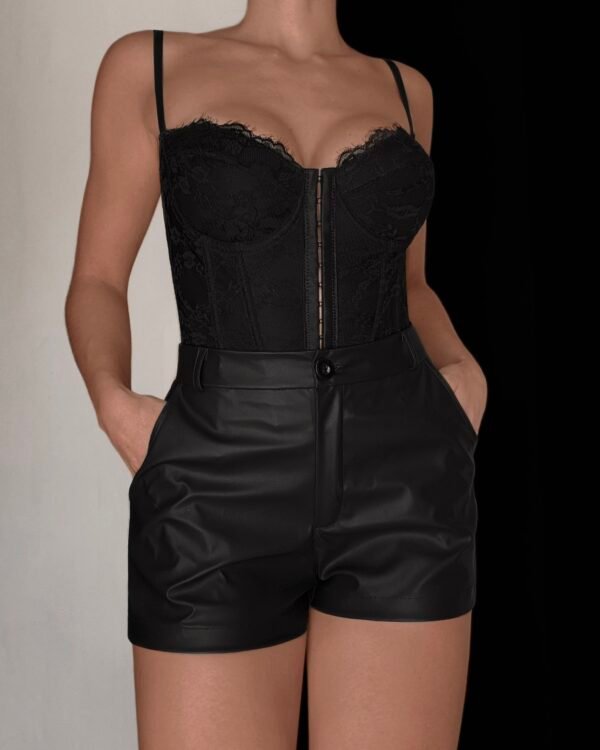 CORSET ENCAJE TRENZADO #B407