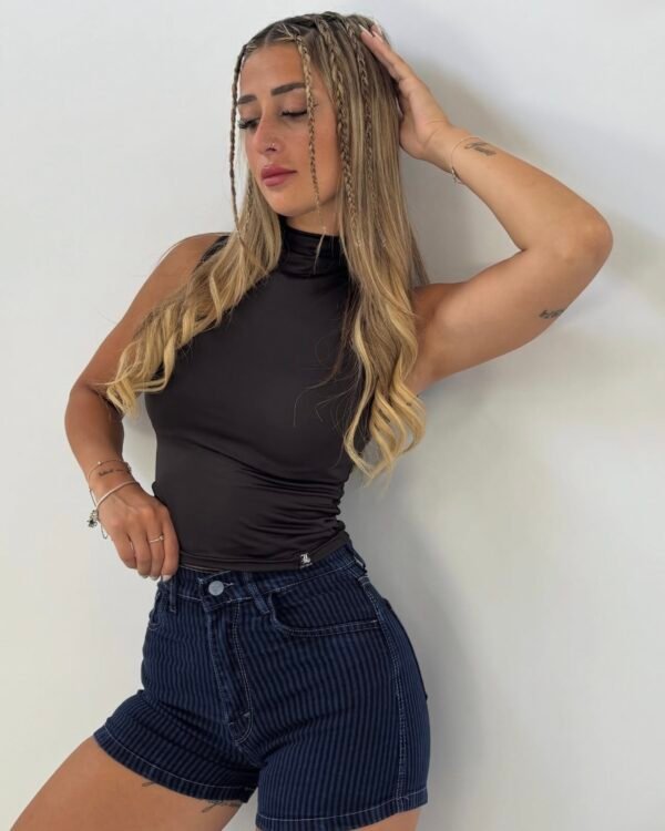 SHORT JEANS AZUL RAYADO #39