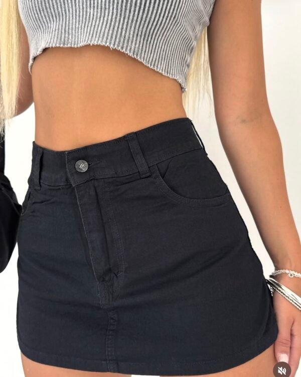 SKORT JEANS NEGRO #35