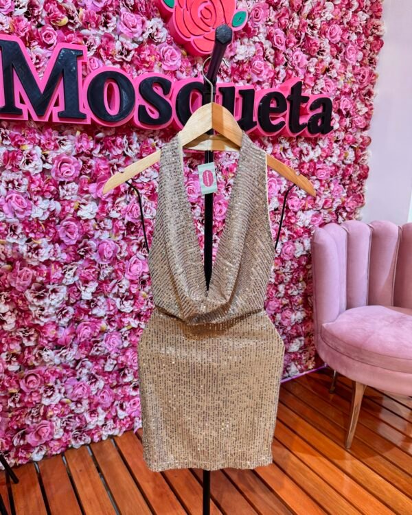 VESTIDO BUCHE LENTEJUELAS #B448