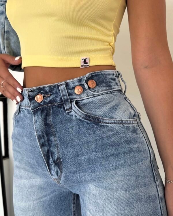 JEANS MOM CELESTE NEVADO #34