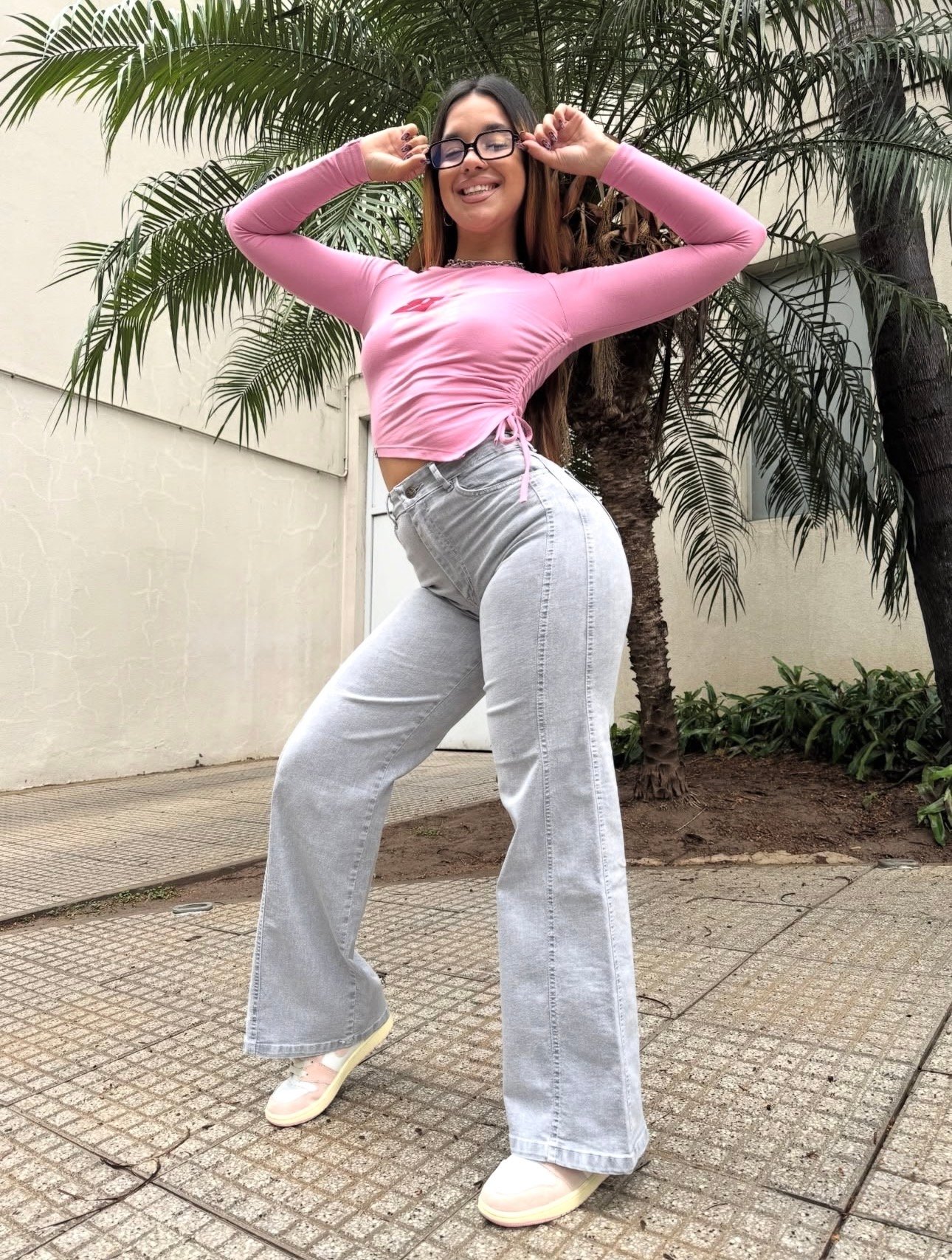 JEANS GRIS WIDE LEG #68 - Imagen 6