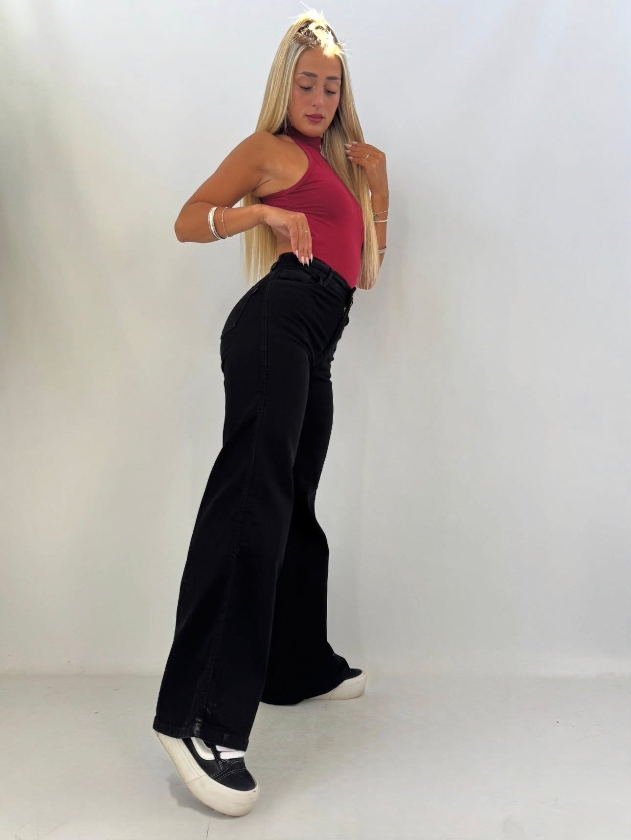 JEANS NEGRO WIDE LEG #01 - Imagen 3